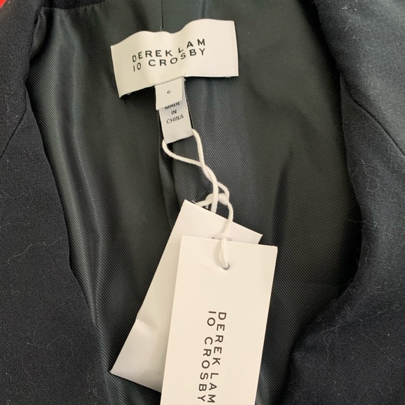NEW DEREK LAM Arthur Single Breasted Jacket - Midnight Size: 6 - Picture 8 of 9